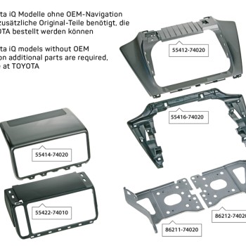 2-DIN RB Toyota IQ 2009 > schwarz