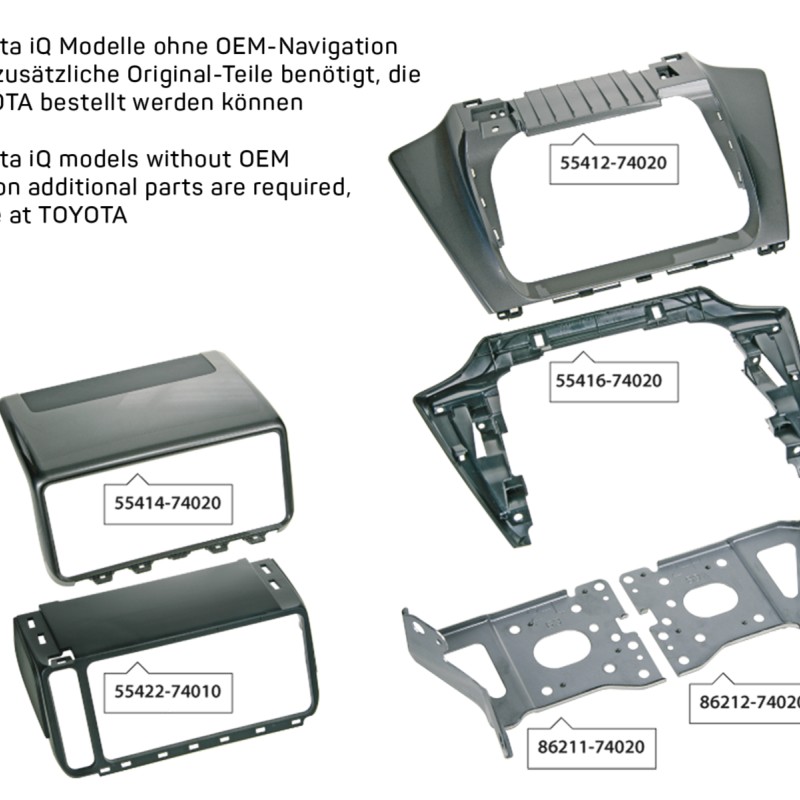 2-DIN RB Toyota IQ 2009 > schwarz