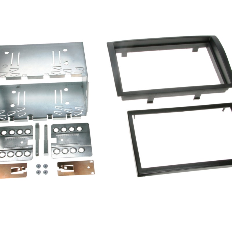 2-DIN Radioblende Citroen/Fiat/Opel/Peugeot Rubber Touch