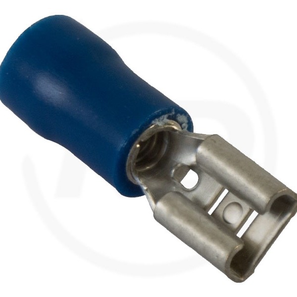 FLACHSTECKHÜLSE BLAU 1.5 - 2.5 MM² / 2.8 MM