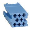 Mini ISO Gehäuse 8 - PIN Farbe blau
