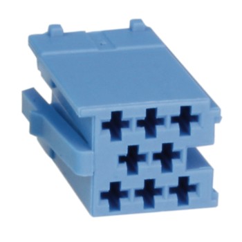 Mini ISO Gehäuse 8 - PIN Farbe blau