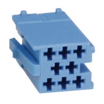 Mini ISO Gehäuse 8 - PIN Farbe blau