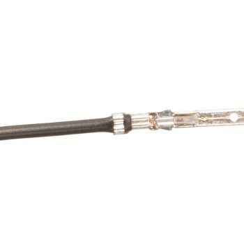 2.8 MM FLACHSTECKER 13CM KABEL SCHWARZ 10PACK