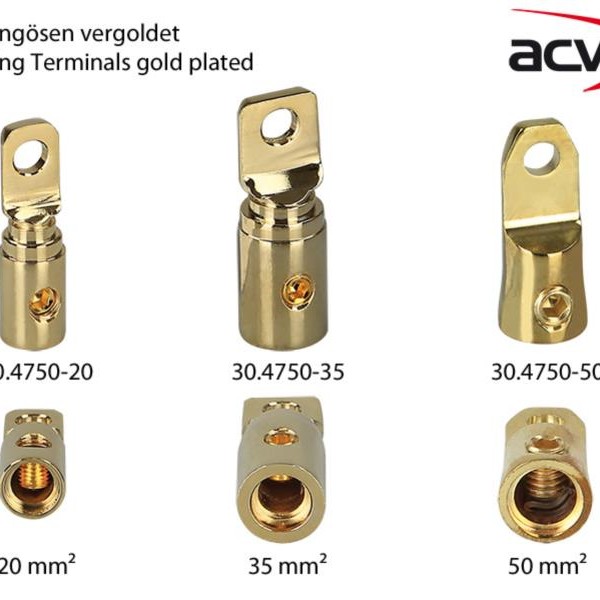 Ringöse vergoldet 50 mm² > 8,5 mm