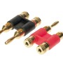 Bananenstecker 1 x rot/1 x schwarz 4 mm²-6mm² Doppelstecker