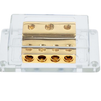 Verteilerblock (gold) 1 x 50 mm² + 2 x 20 mm² / 4 x 20 mm²