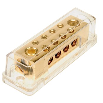 Verteilerblock (gold) 2 x 50 mm²  / 8 x 10 mm²