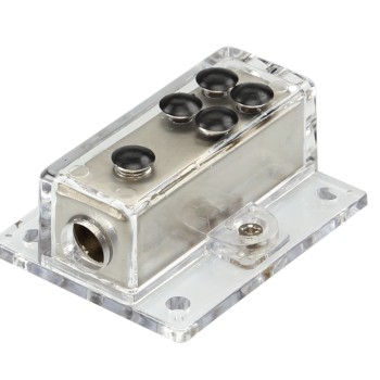 Verteilerblock (silber) 1 x 20 mm²  / 4 x 10 mm²