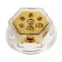 Verteilerblock (gold) 2 x 20 mm² / 4 x 10  mm²