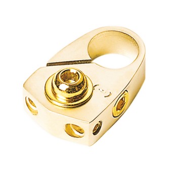 Batterieklemme Minuspol (gold) mit Batterieschutz 2 x 10 mm²