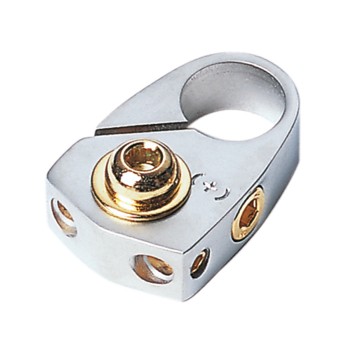 Batterieklemme Pluspol (silber) mit Batterieschutz 2 x 10mm²