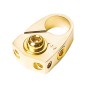 Batterieklemme Pluspol (gold) mit Batterieschutz 2 x 10 mm²