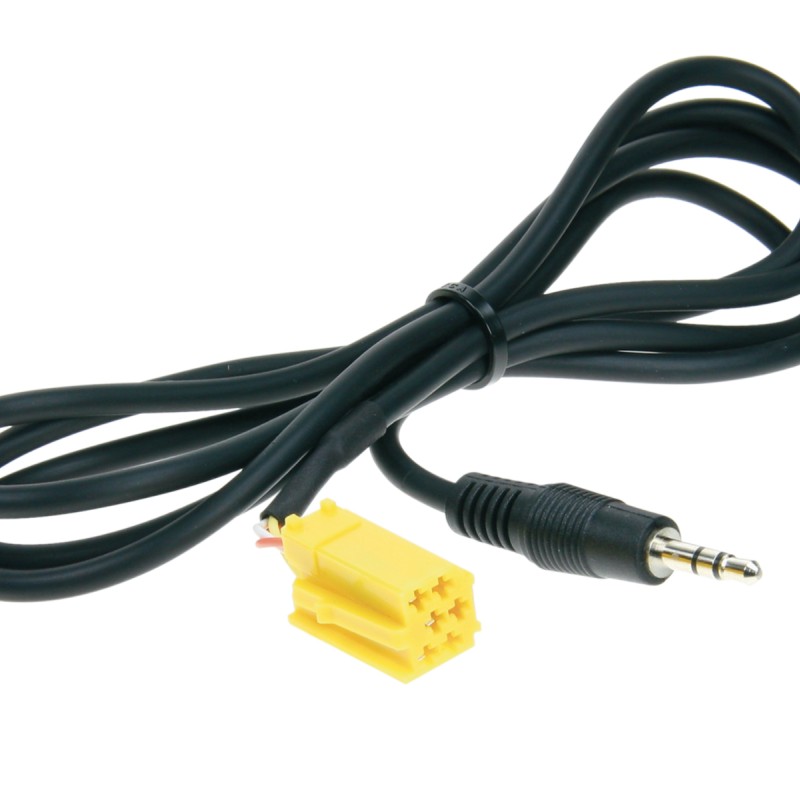 Aux Klinkenstecker 3.5 mm Stereo > Mini-ISO (gelb)