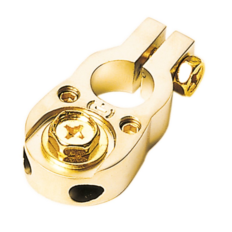 Batterieklemme Pluspol (gold) 2 x 10 mm²