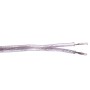 Lautsprecherkabel 2x0.75mm² Transparent / Rot