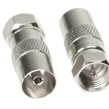 Antennenadapter F-Stecker > Koaxial-Buchse