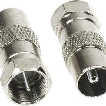 Antennenadapter F-Stecker > Koaxial-Stecker