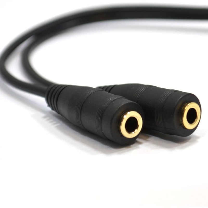 3,5 mm 4 Polig Kopfhörer Kabelverteiler Y-Adapter Klinkenstecker Stecker Zum Dop