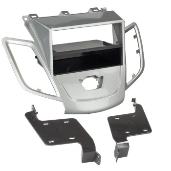 2-DIN Radioblende mit Fach Ford Fiesta ohne Display silber