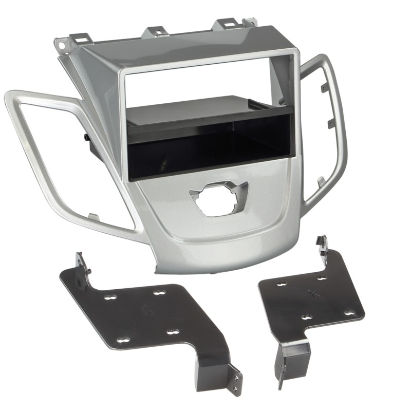 2-DIN Radioblende mit Fach Ford Fiesta ohne Display silber