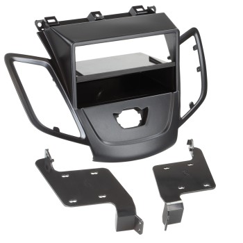2-DIN Radioblende mit Fach Ford Fiesta ohne Display schwarz
