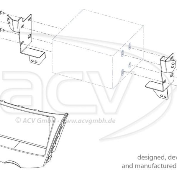 2-DIN RB Kia Venga 2009 > schwarz