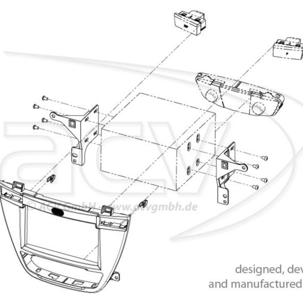 2-DIN RB Opel Insignia 2008 > / Buick 2009 > braun