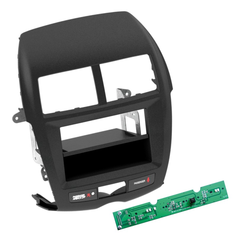 2-DIN RB mit Fach Mitsubishi ASX 2010 > schwarz