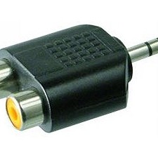 AUDIO-ADAPTER 2X CINCHKUPPLUNG > 3,5MM KLINKE