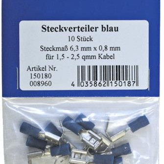 STECKVERTEILER KFZ/STECKER/HÜLSE STECKMAß 6,3