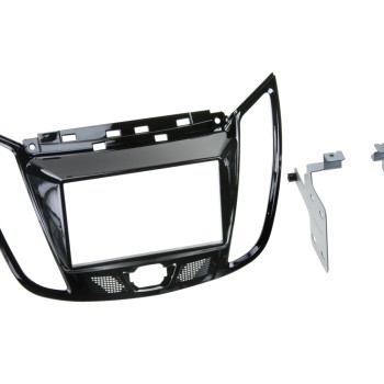 2-DIN Radiohalterung für Ford C-Max - Kuga in Klavierschwarz