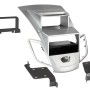 2-DIN Radioblende mit Fach Ford Fiesta mit Display silber