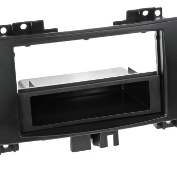 2-ISO Radioblende mit Fach Mercedes/VW schwarz