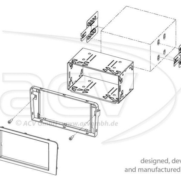 2-DIN RB Audi A3 PRO  (8P / 8PA) schwarz