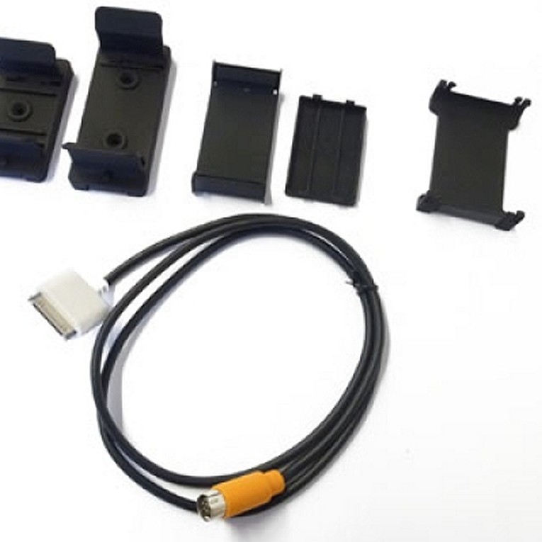 Dension Halterungen Dock Cable - 9-Pin iPod Kabel (5 / 12 V) mit Clip Halterunge