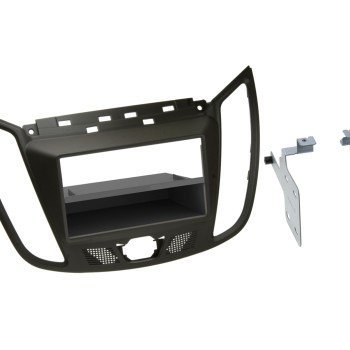 1-DIN Radiohalterung für Ford C-Max - Kuga in Klavierschwarzlack