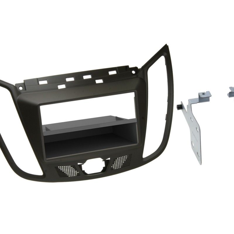 1-DIN Radiohalterung für Ford C-Max - Kuga in Klavierschwarzlack