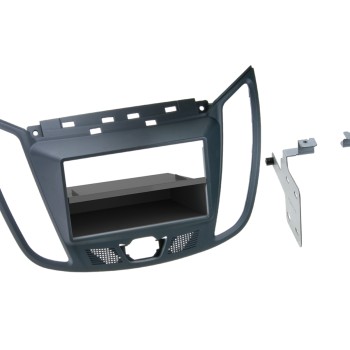 1-DIN Radiohalterung für Ford C-Max - Kuga in Dunkelgrau