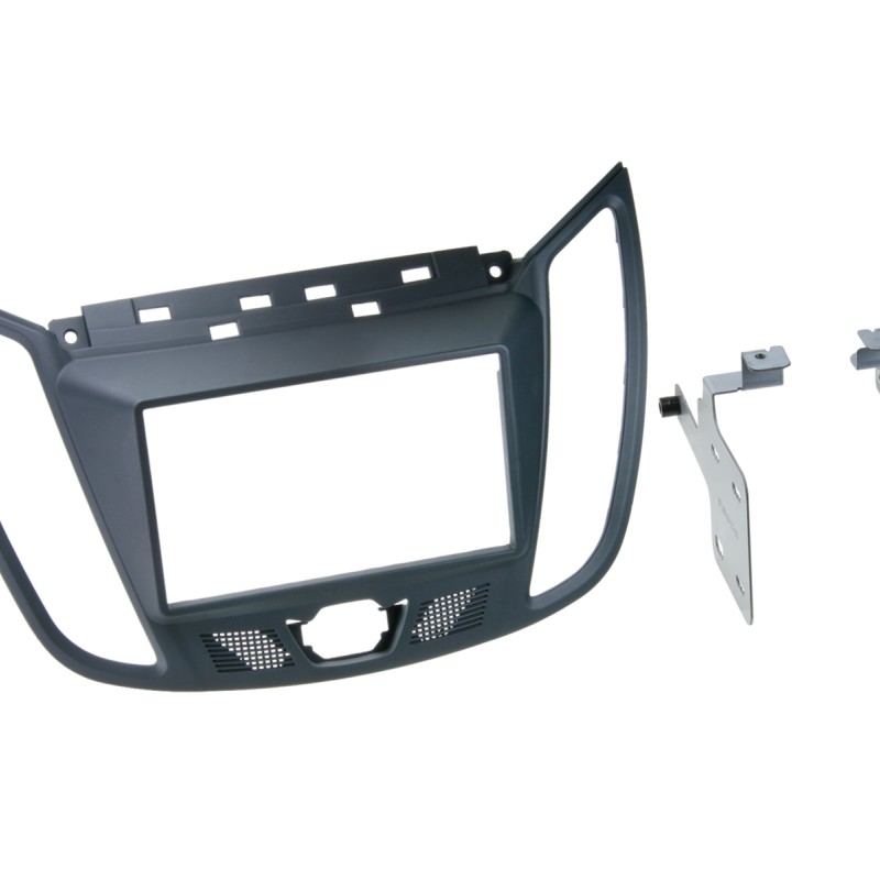 2-DIN Radiohalterung für Ford C-Max - Kuga in Dunkelgrau