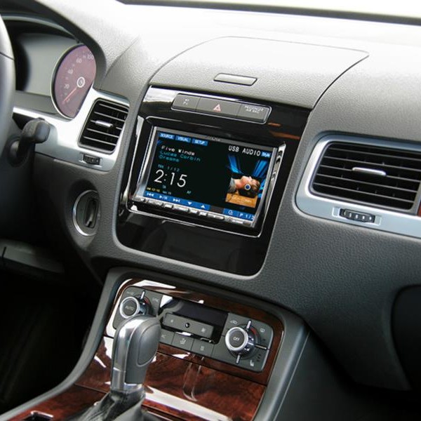 2-DIN RB VW Touareg II 04/2010 > Klavierlack / schwarz