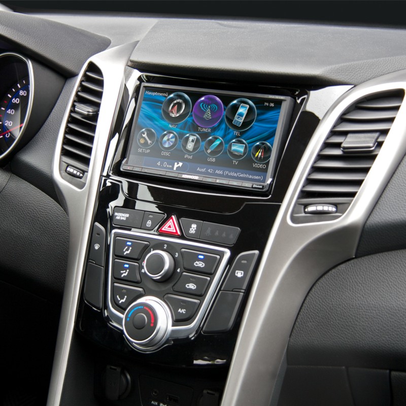 2-DIN Radioblende Hyundai i30(GD/GDH) 2012-2017 Klavierlack