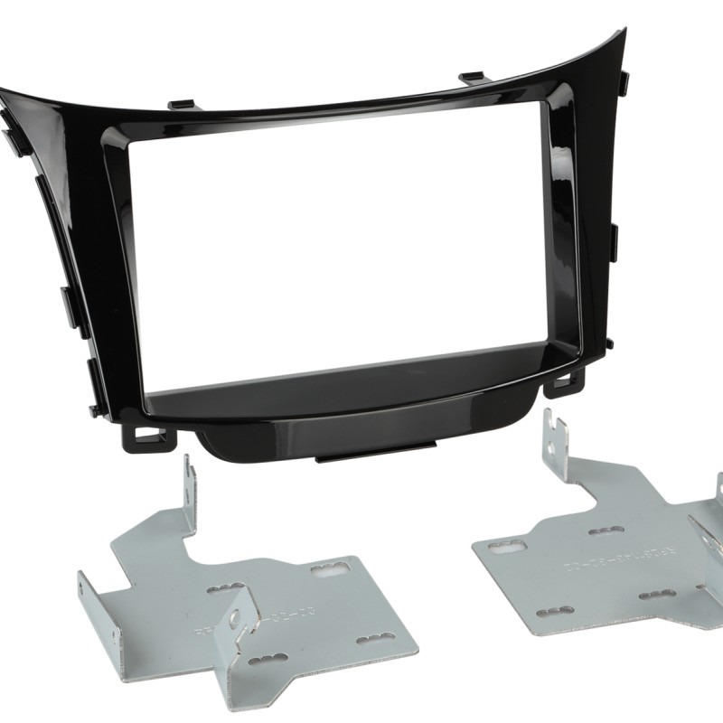 2-DIN Radioblende Hyundai i30(GD/GDH) 2012-2017 Klavierlack
