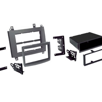 2-DIN Radioblende mit Fach Cadillac CTS/SRX grau