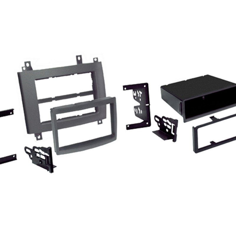 2-DIN Radioblende mit Fach Cadillac CTS/SRX grau