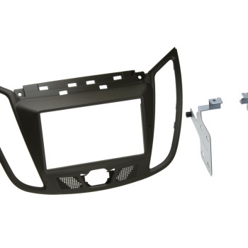 2-DIN Radioblende für Ford C-Max - Kuga in Dunkelbraun