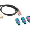 Antennenadapter Set Doppel-FAKRA (w) > 1x Doppel / 2x Einzel