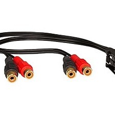 LINE-Out Adapter MOST/Quadlock auf Cinch Kupplung