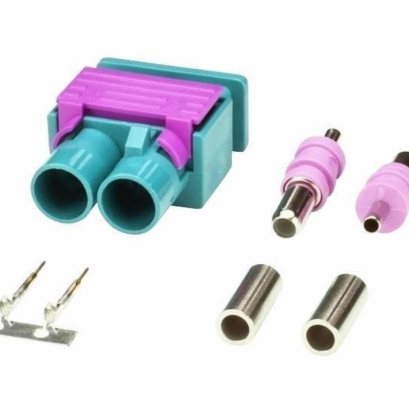 Doppel Fakra Stecker (M) für Konfektion