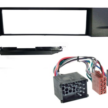 Radioeinbauset kompatibel mit BMW 3er (E46) 1-DIN schwarz